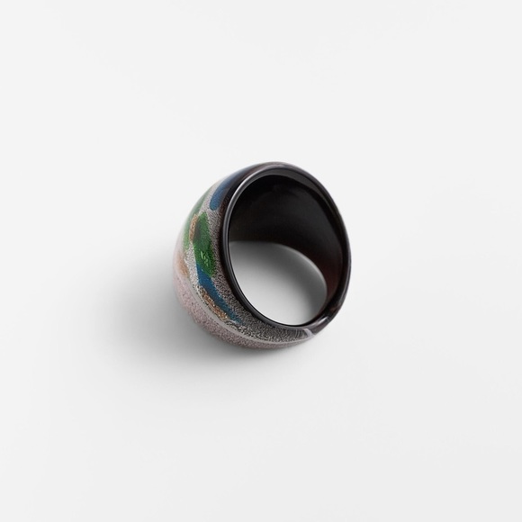 NWT. Zara Cosmic Glass Collection Ring. - Picture 6 of 7